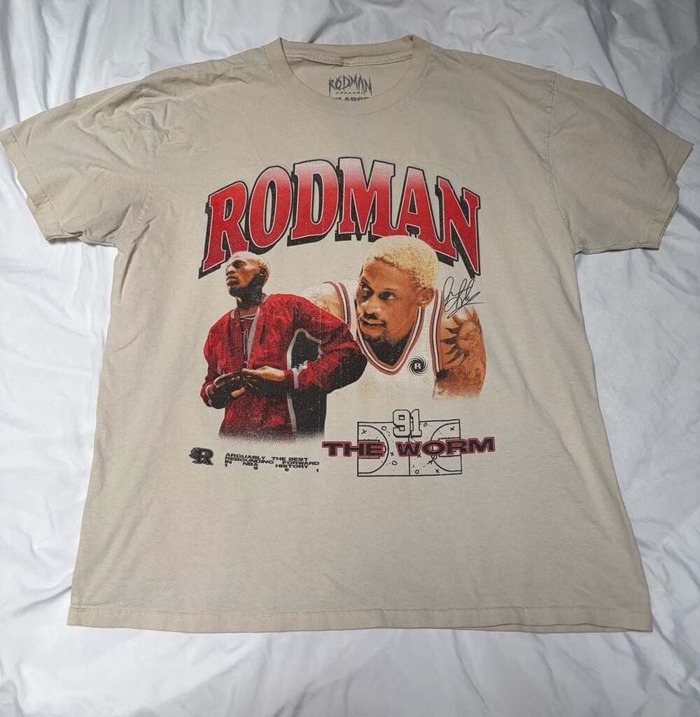 Rodman Apparel The Worm Dennis Rodman Graphic T-Shirt Size XL